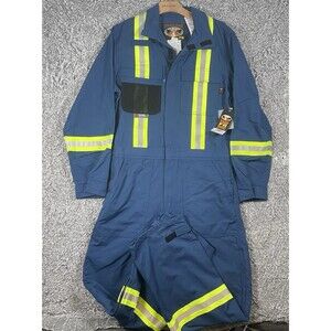 Tough Duck FR Coverall Men’s Size 36 Flame Resistance 3M Scotchlite Jumper Suit